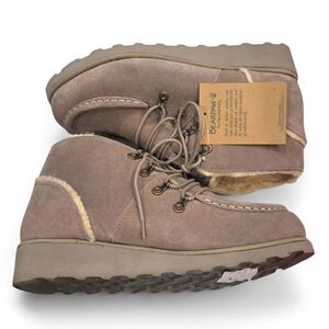 BearPaw Women's Malinda Tan Suede Chunky Heel Lace-up Boots Size 11 NEW w/Tags